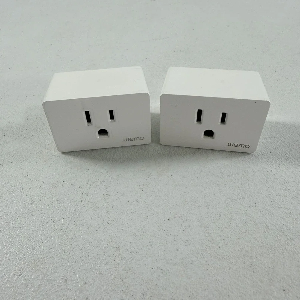 Lot Of 2 WeMo WiFi Smart Plug WSP080 For Apple HomeKit Alexa & Google Assistant